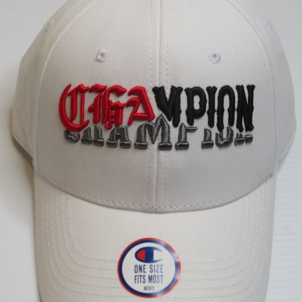 Champion Classic Twill Adjustable Hat Cap White NWT Embroidered One Size Cotton